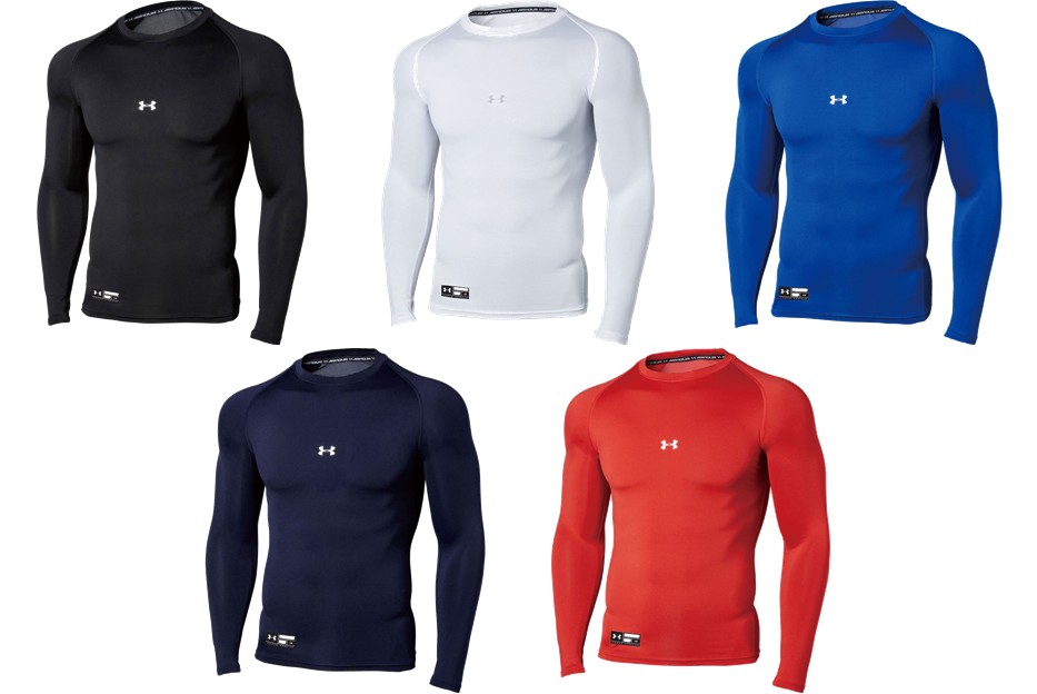 アンダーアーマー UNDER ARMOUR 野球ウェア メンズ   UA ヒートギアアーマー コンプレッション ロングスリーブ クルー シャツ 1358646 2020SS