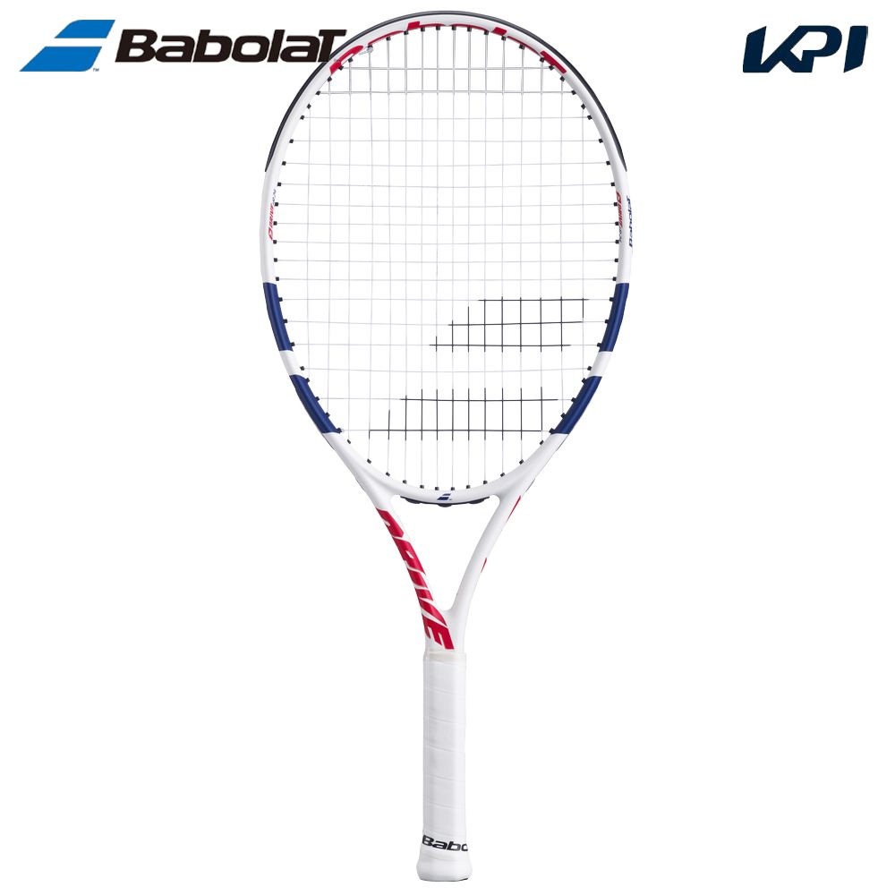 「ガット張り上げ済み」バボラ Babolat テニスラケット    DRIVE JR 24 WHITE ピュア ドライブ JR 24 ホワイト 140513