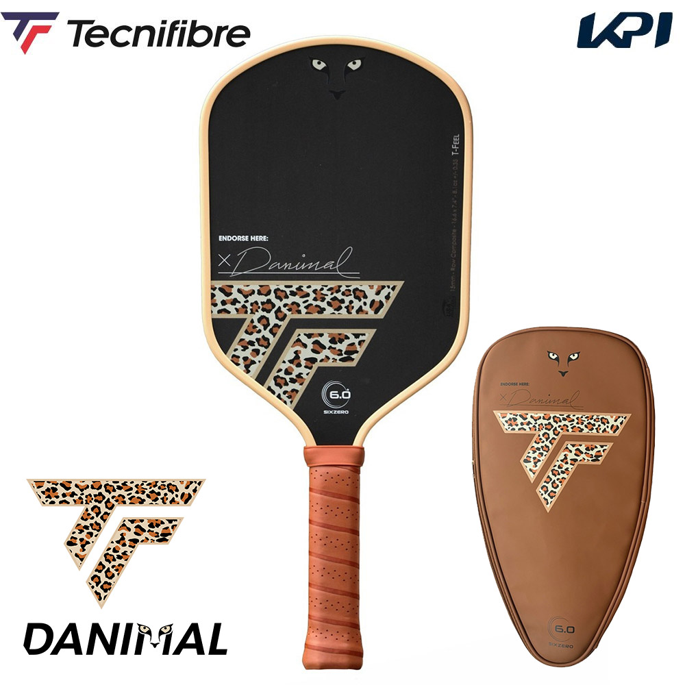テクニファイバー Tecnifibre ピックルボールパドル    TF DANIMAL 2025 ダニエル・コリンズ選手共同開発 パワフルモデル 17DANIMA25 3月下旬発売予定※予約
