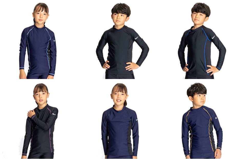ナイキ NIKE 水泳水着 ジュニア   ＳＳ２５　ユニセックス長袖　ラッシュガード 1991108