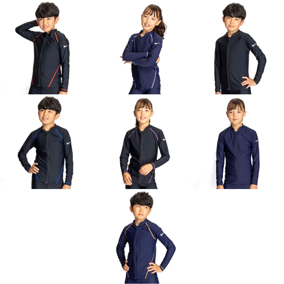 ナイキ NIKE 水泳水着 ジュニア   ＳＳ２５　ユニセックス　長袖ラッシュガード 1991109