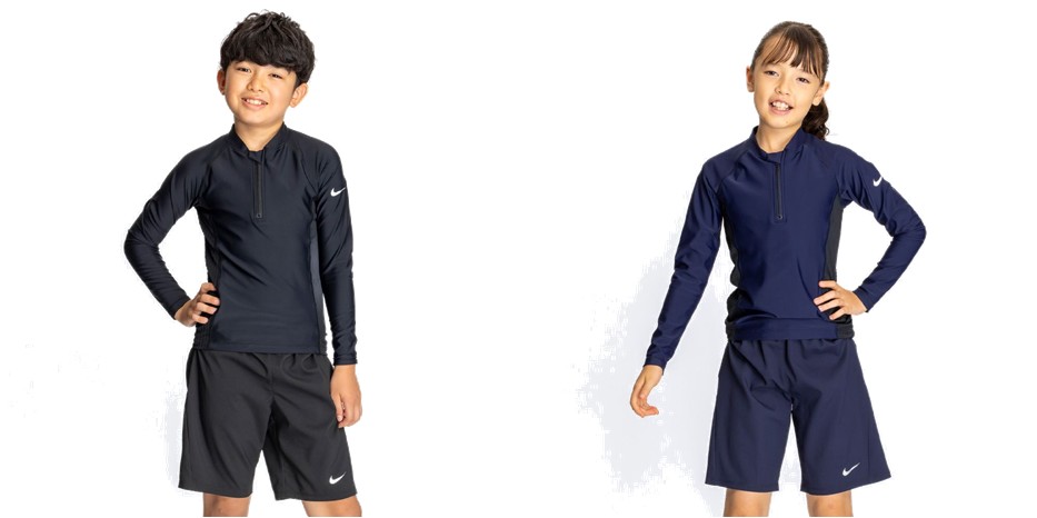 ナイキ NIKE 水泳水着 ジュニア   ＳＳ２５　ユニセックス長袖ショーツセット 1991112