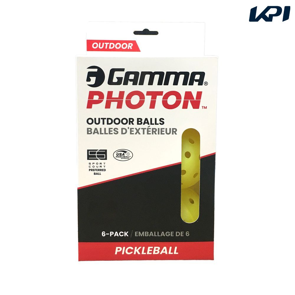 ガンマ GAMMA ピックルボールボール    PICKLEBALL PHOTON OUTDOOR BALL   6P 1E805863