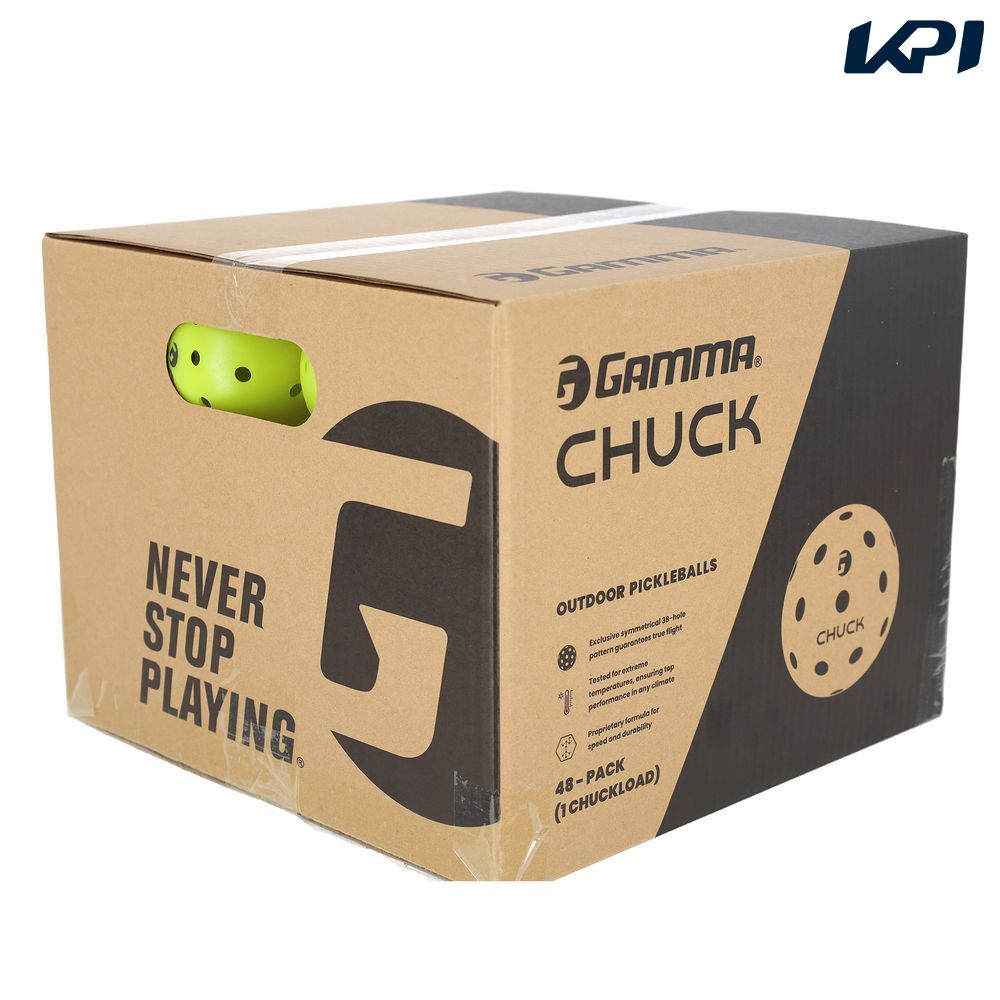 ガンマ GAMMA ピックルボールボール    PICKLEBALL CHUCK OUTDOOR BALL  48P 1E805866
