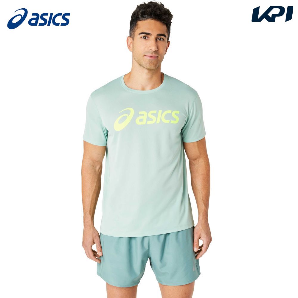 アシックス asics ランニングウェア メンズ   RUNNINGロゴプリント半袖シャツ 2011C274-306 2024FW