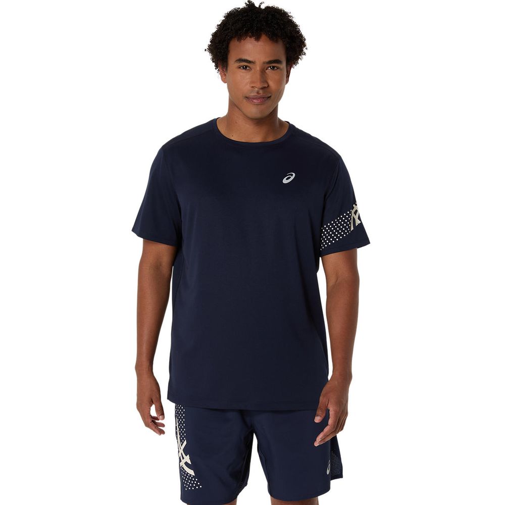 アシックス asics ランニングウェア メンズ   ICON半袖シャツ 2011D300-400 2025SS