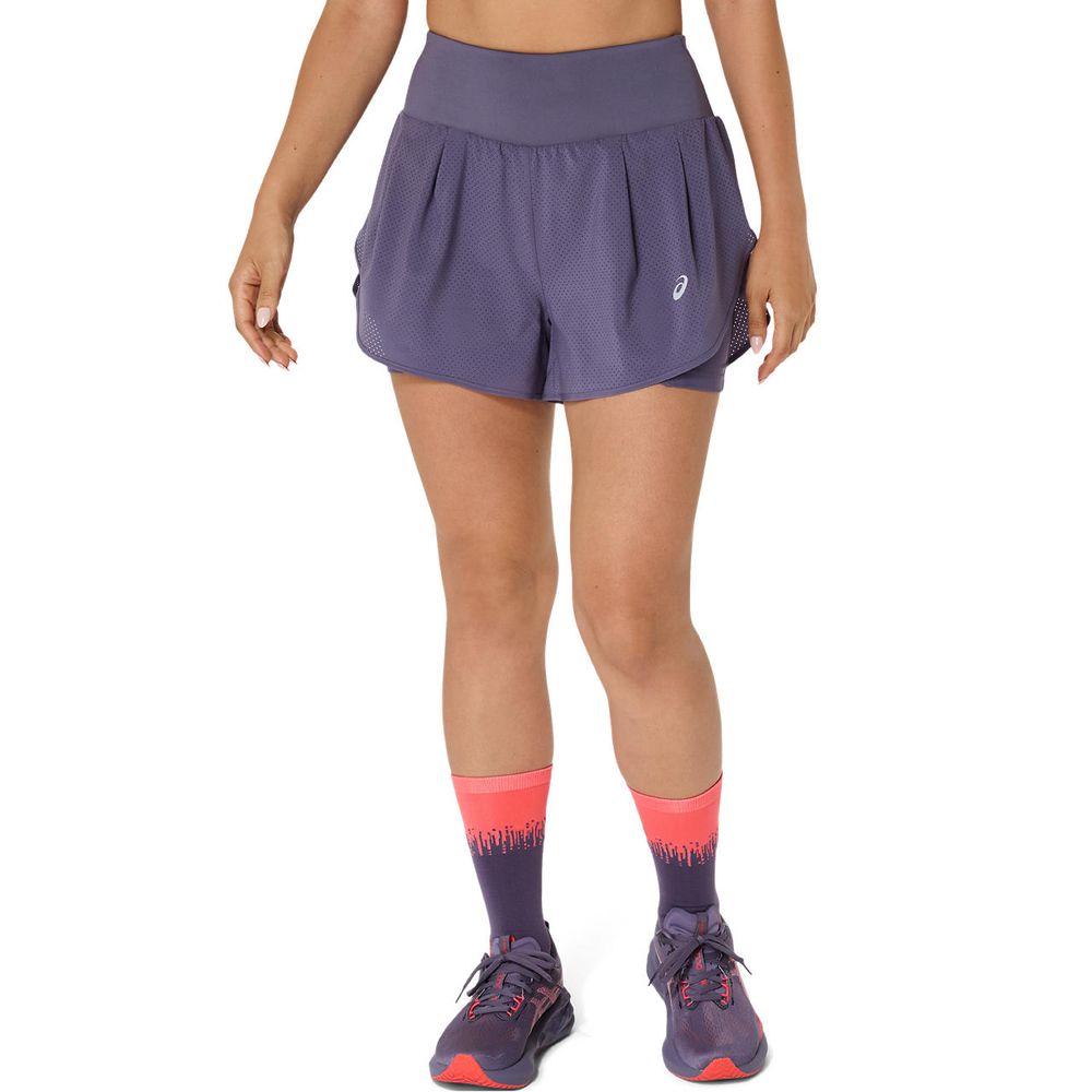 アシックス asics ランニングウェア レディース   ROAD 2-IN-1 3.5インチショーツ 2012C975-500 2025SS