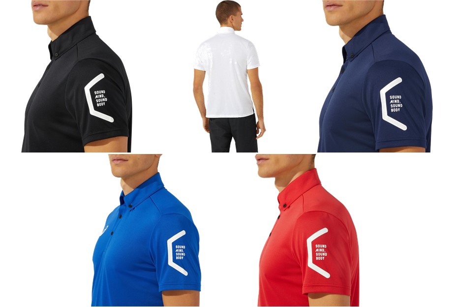 アシックス asics フィットネスウェア メンズ TEAM HEXAGON POLO RECYCLE 2031D728 2023SS