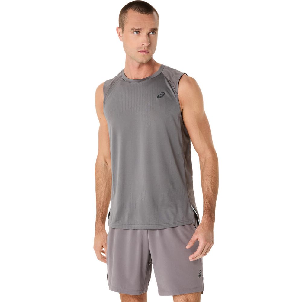 アシックス asics マルチSPウェア メンズ   ACTIBREEZE ジャカードノースリーブシャツ 2031E890-022 2025SS