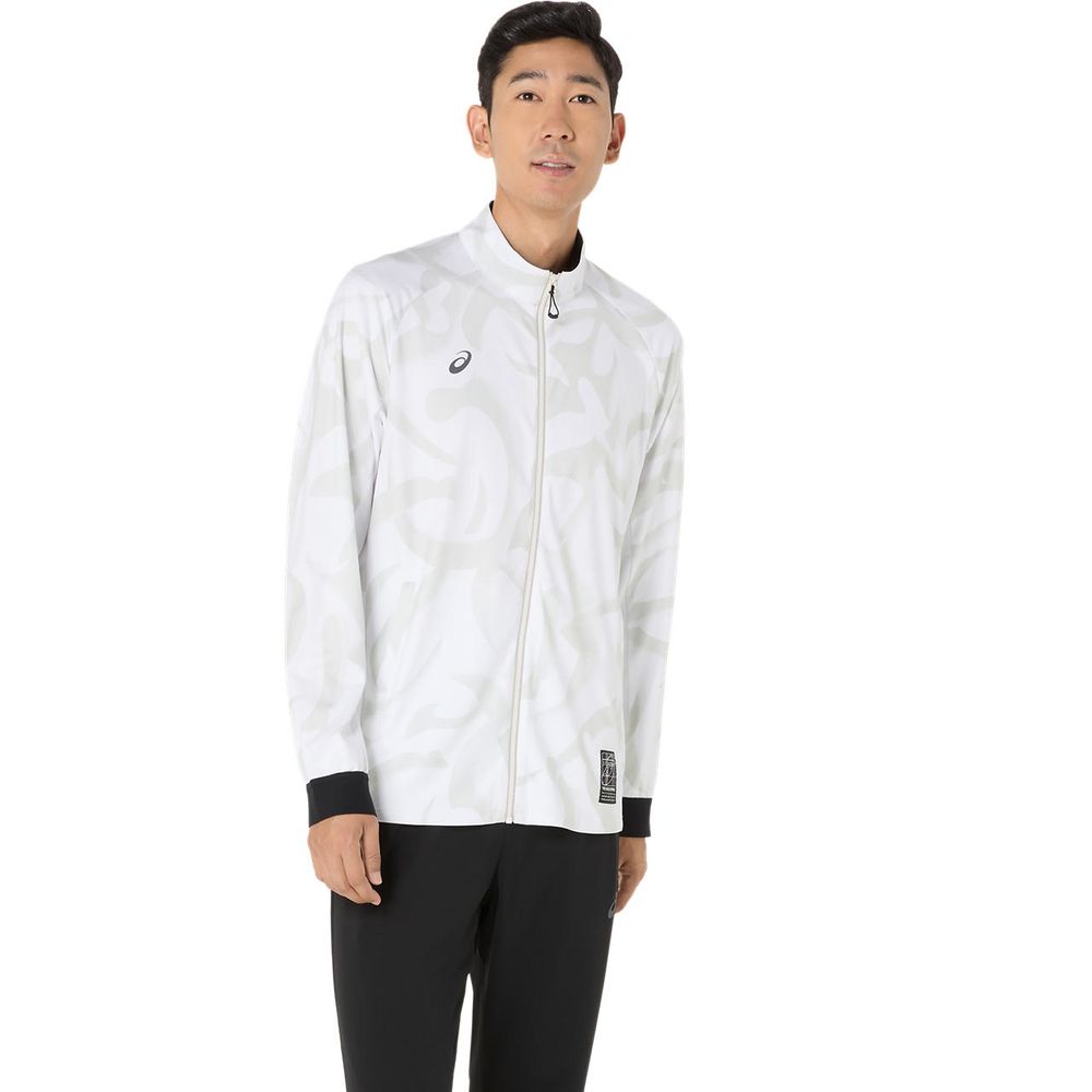アシックス asics マルチSPウェア ユニセックス   ドライグラフィックストレッチニットジャケット 2031E985-100 2025SS