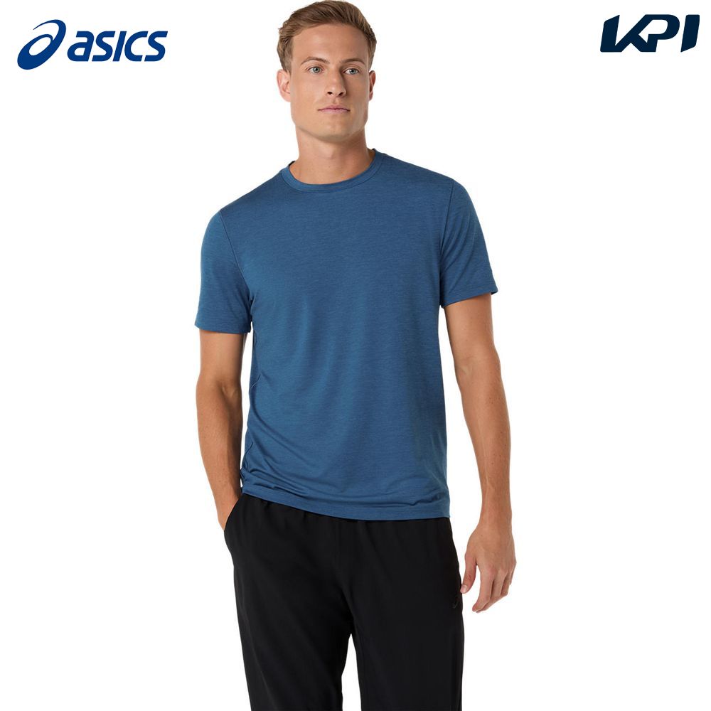 アシックス asics フィットネスウェア メンズ   ＲＥＦＩＮＥＤ　ＴＥＸＴＵＲＥショートスリーブシャツ 2031F315-400 2026SS