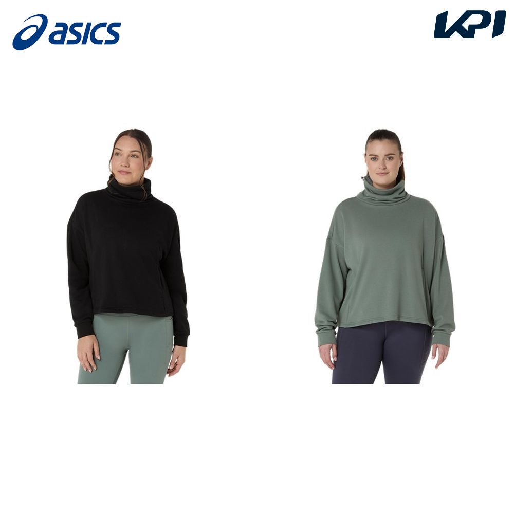 アシックス asics マルチSPウェア レディース   ウイメンズNAGINO フレンチテリーハイネックトップ 2032D275 2025FW