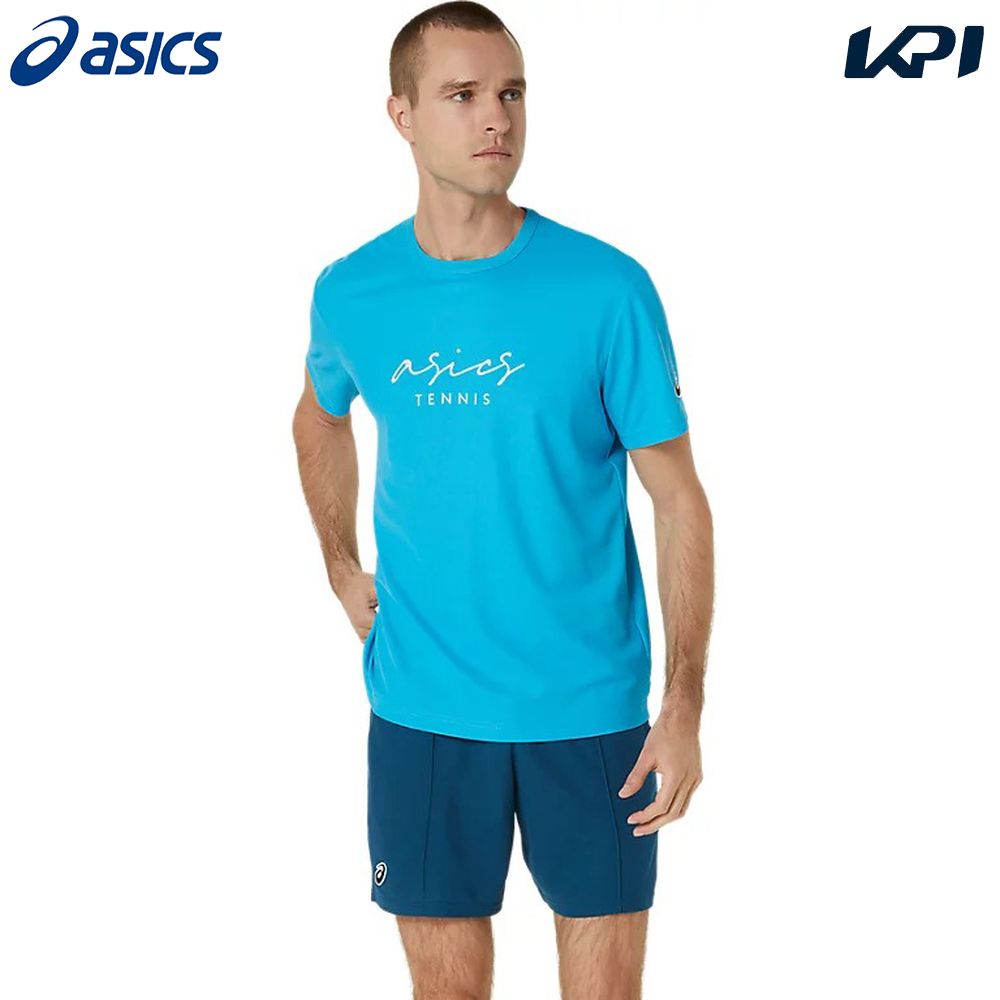 アシックス asics テニスウェア メンズ   クラシックグラフィック半袖シャツ 2041A288-419 2024FW