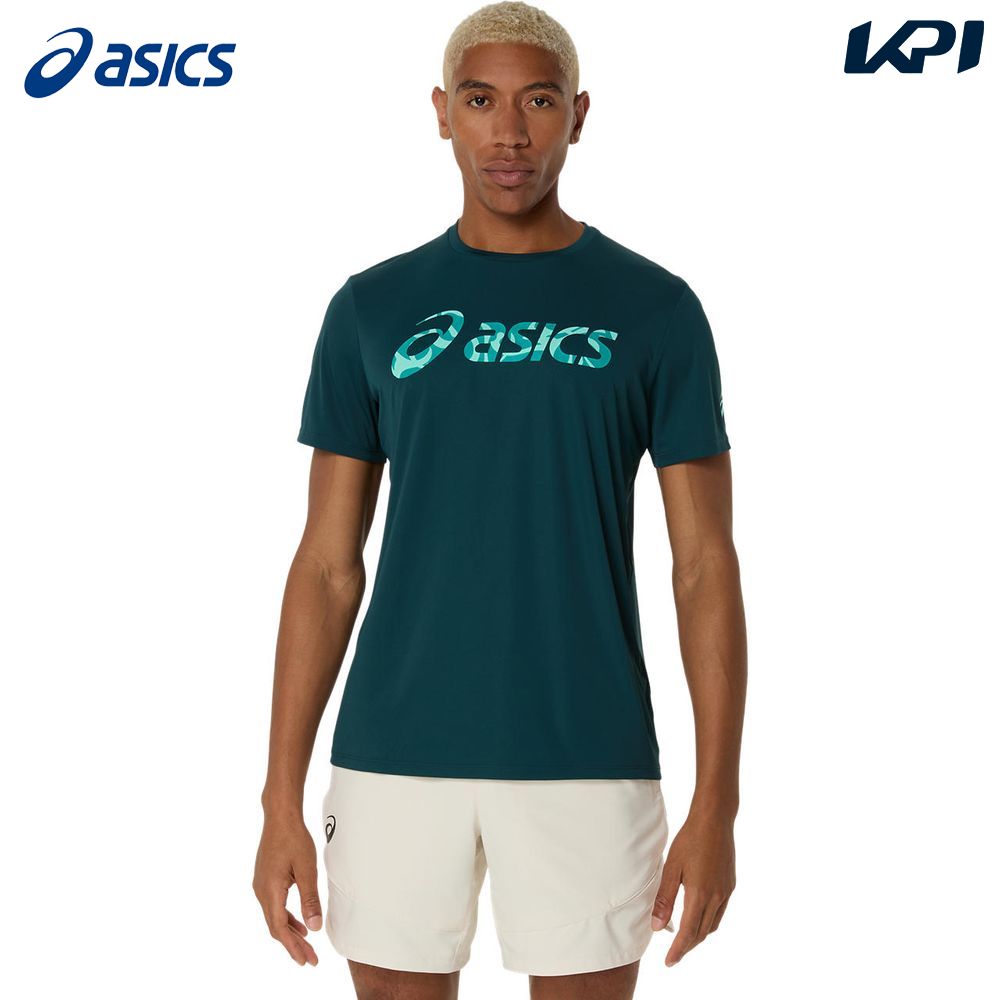 アシックス asics テニスウェア メンズ   グラフィック半袖シャツ 2041A346-300 2025SS