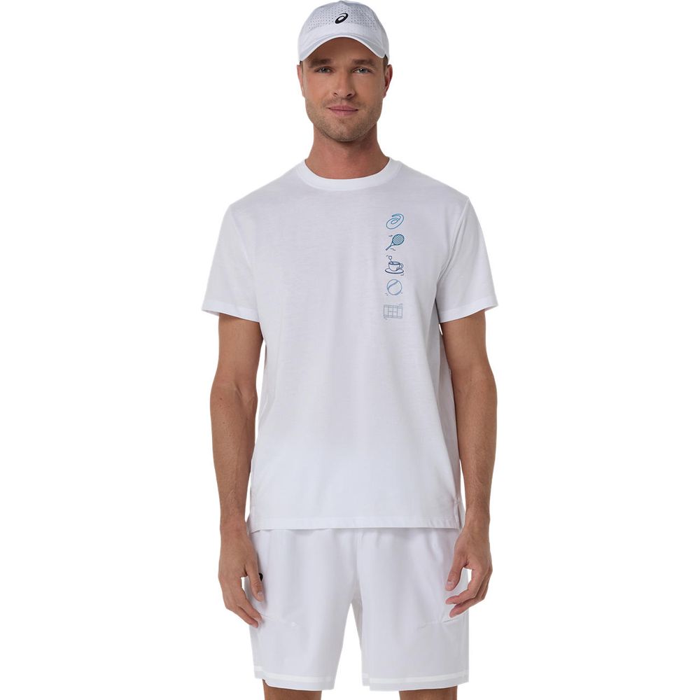 アシックス asics テニスウェア メンズ   グラフィックＴシャツ 2041A351-101 2026SS
