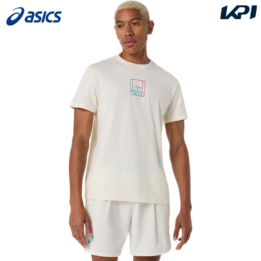 アシックス asics テニスウェア メンズ   グラフィックＴシャツ 2041A355-100 2026SS