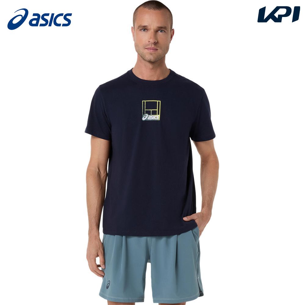 アシックス asics テニスウェア メンズ   グラフィックＴシャツ 2041A355-401 2026SS