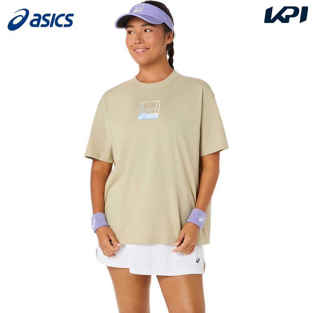 アシックス asics テニスウェア レディース   グラフィック半袖シャツ 2042A384-300 2026SS