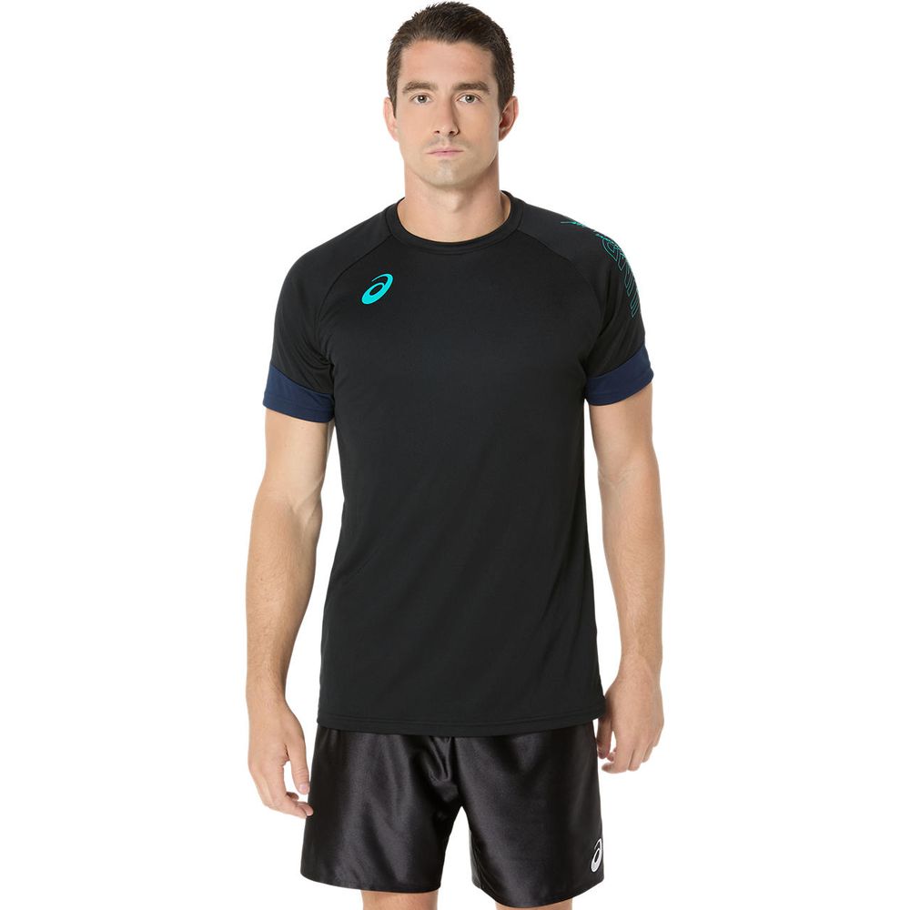 アシックス asics マルチSPウェア    プラクティス半袖シャツ（袖切替） 2053A210-002 2025SS