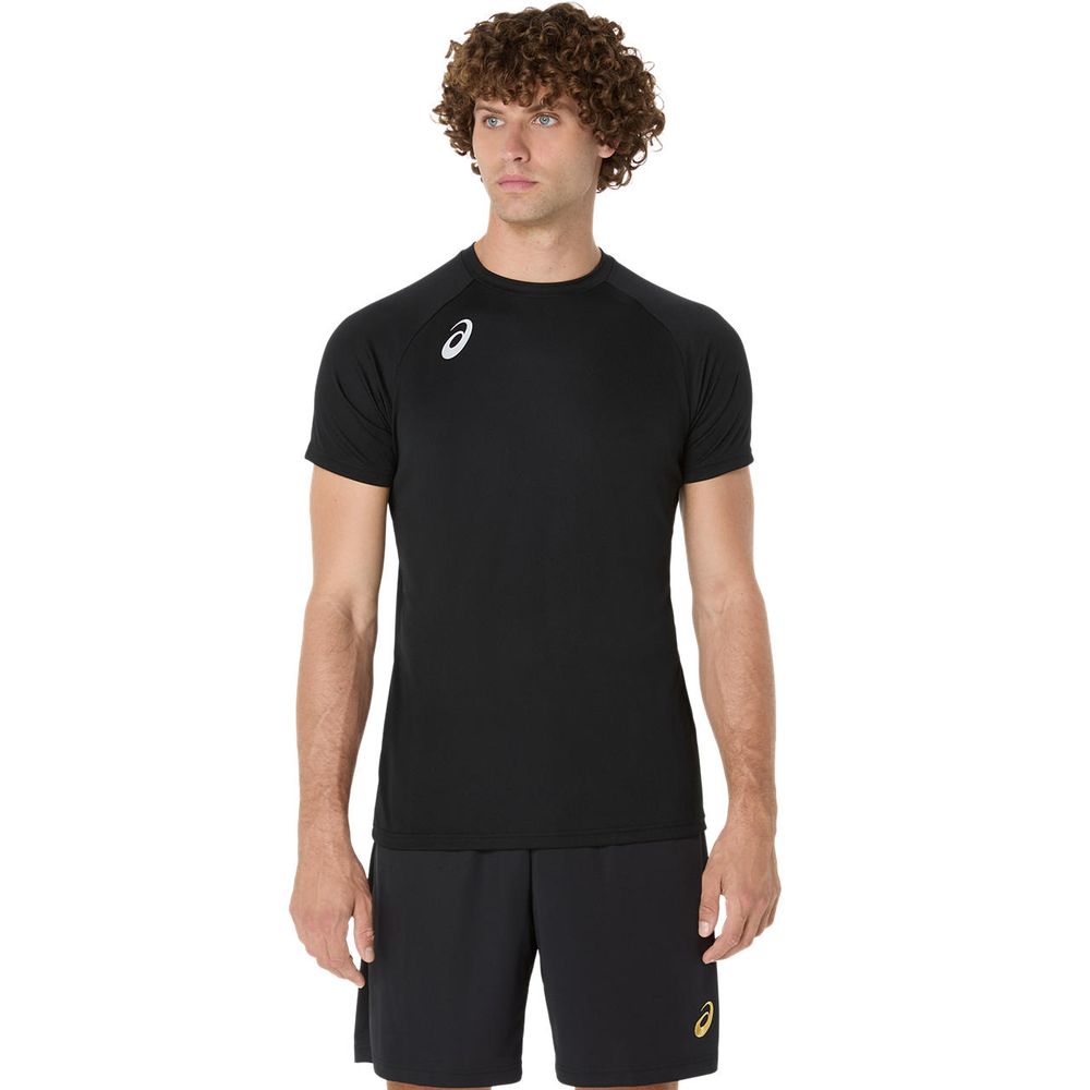 アシックス asics マルチSPウェア ユニセックス   プラクティス半袖シャツ（背面プリント） 2053A214-001 2025SS