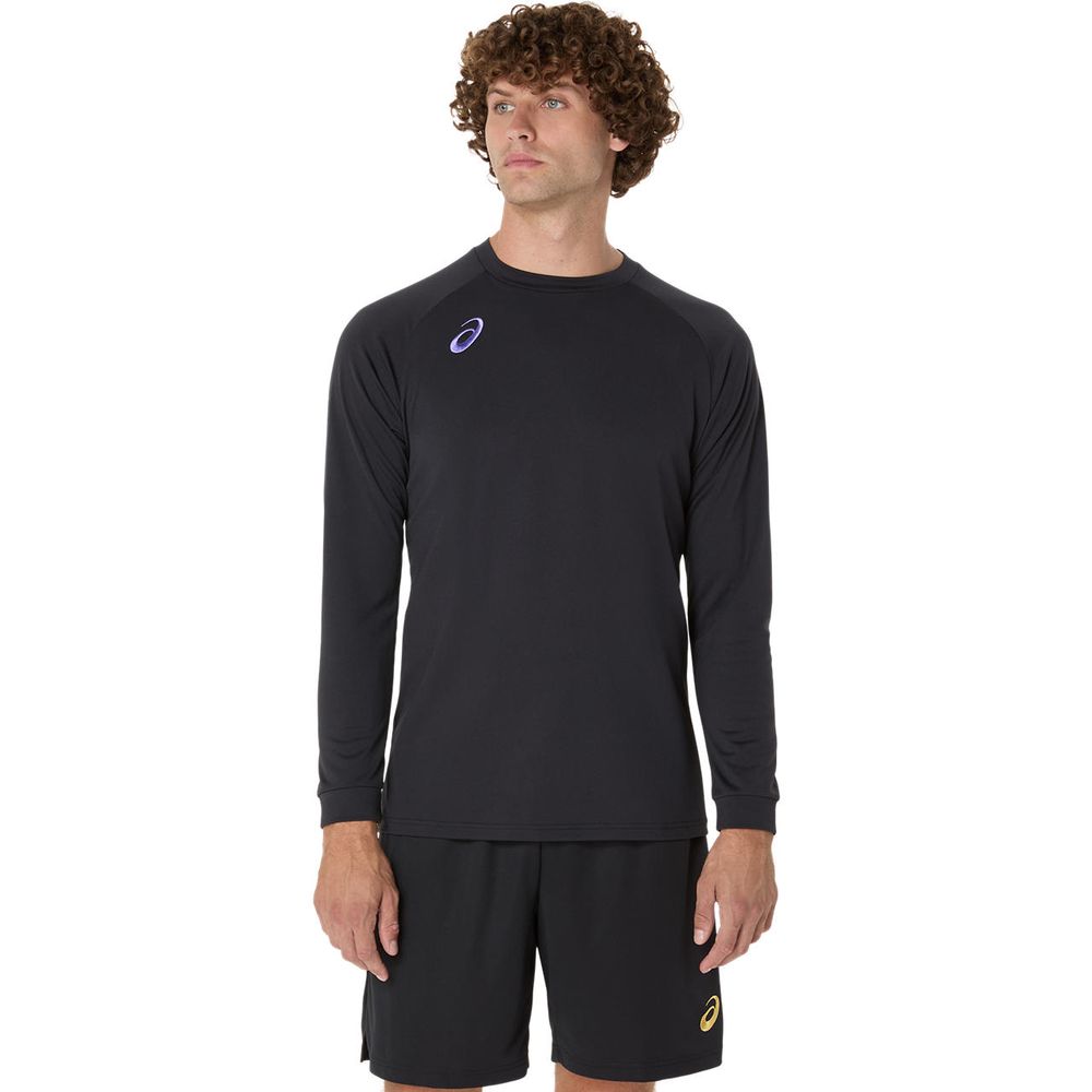 アシックス asics マルチSPウェア    プラクティス長袖シャツ（背面ビックロゴ） 2053A216-001 2025SS