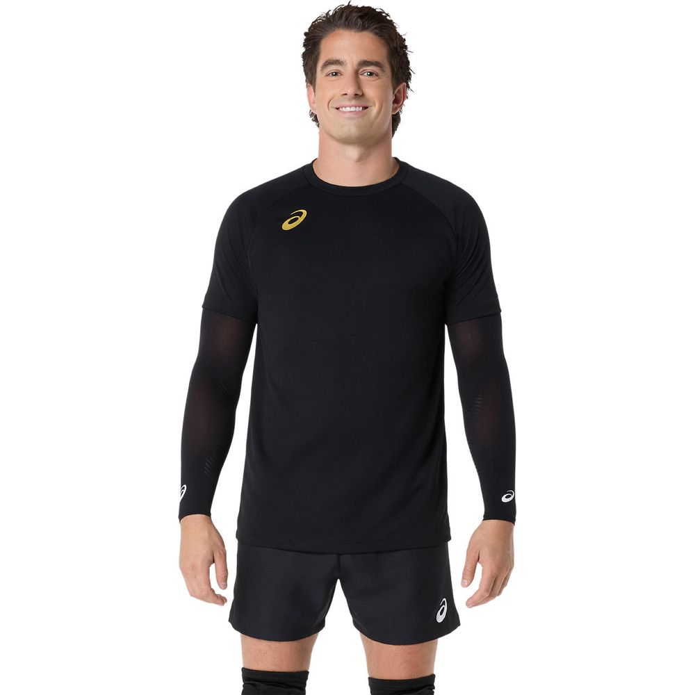 アシックス asics バレーボールウェア ユニセックス   プラクティス半袖シャツ（背面プリント） 2053A265 2026SS