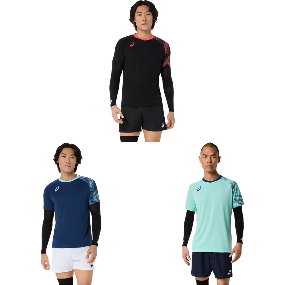 アシックス asics バレーボールウェア ユニセックス   ドライグラフィックプラクティスシャツ 2053A281 2026FW