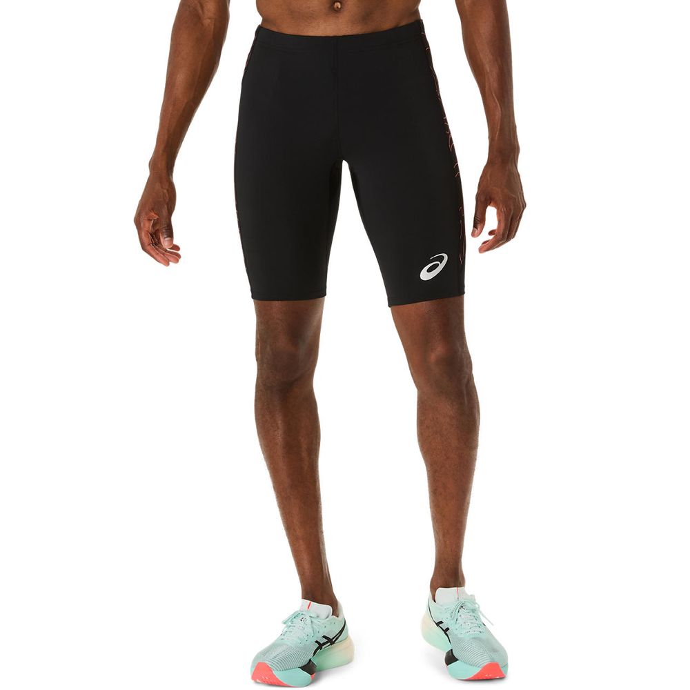 アシックス asics 陸上ウェア メンズ   グラフィックミドルタイツ 2091A745-001 2025SS