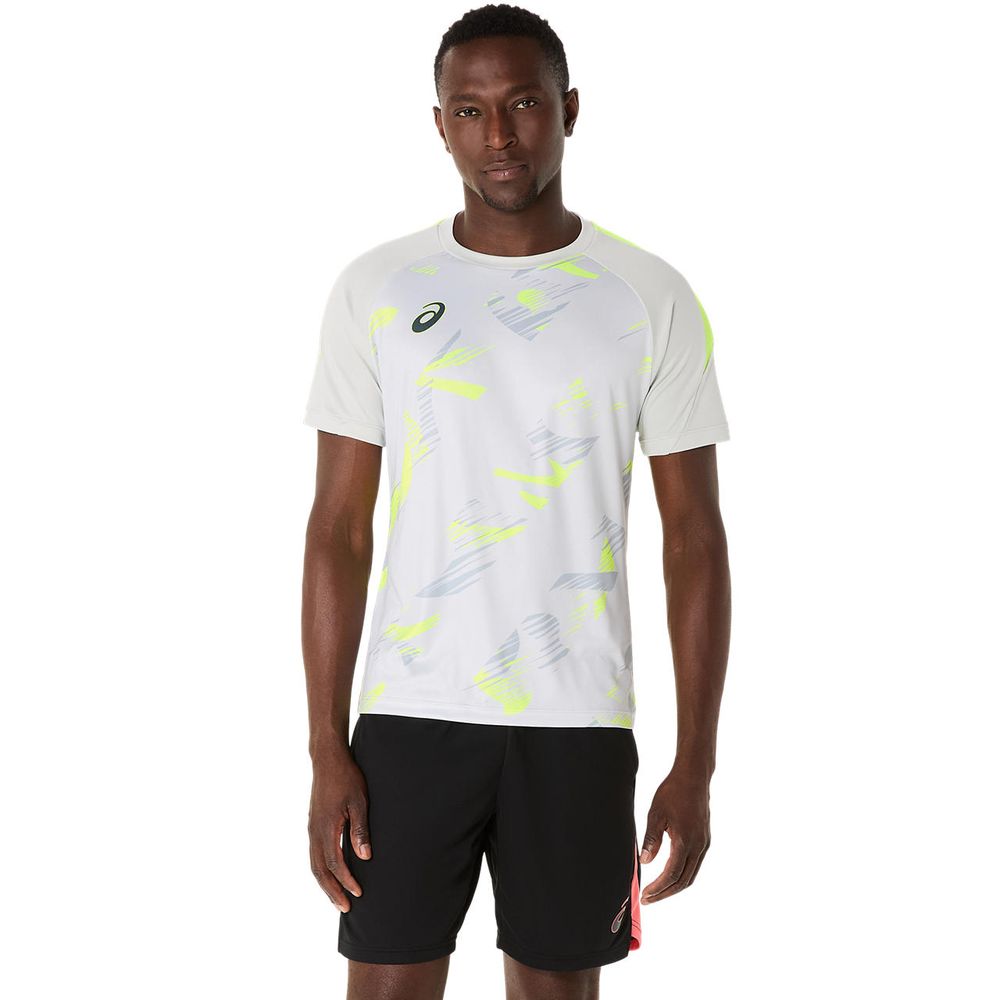 アシックス asics サッカーウェア メンズ   プラクティスグラフィック半袖シャツ 2101A306-020 2025SS
