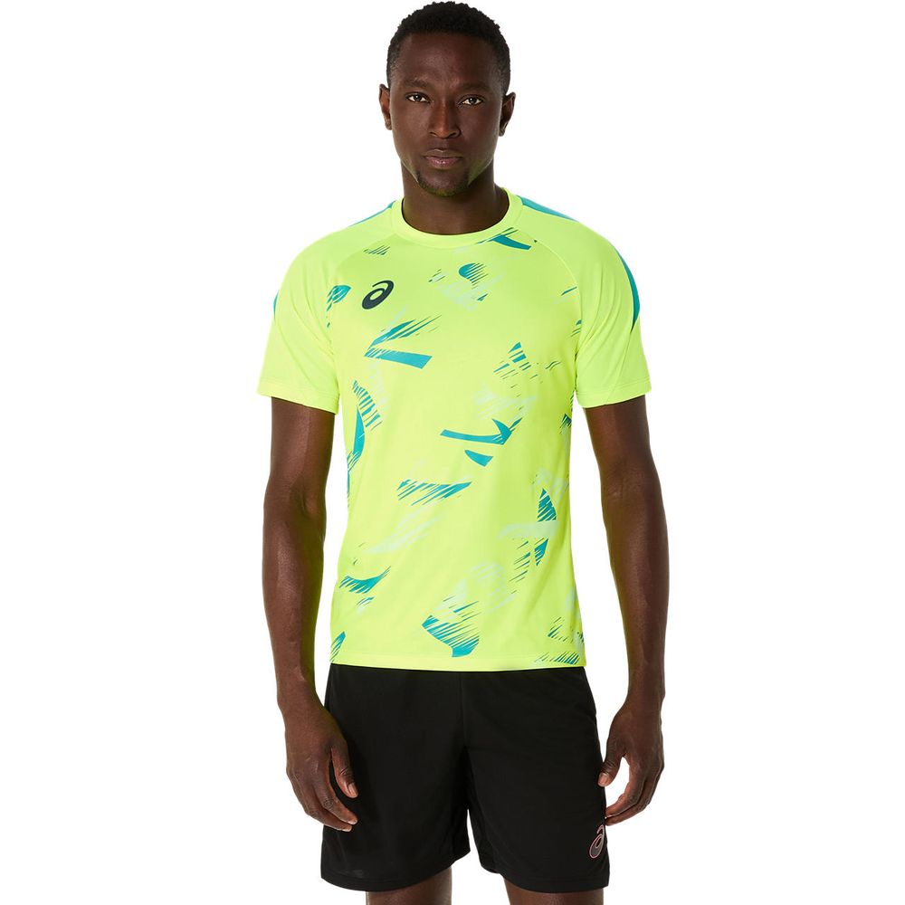 アシックス asics サッカーウェア メンズ   プラクティスグラフィック半袖シャツ 2101A306-750 2025SS