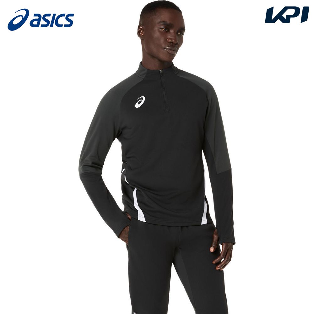 アシックス asics サッカーウェア メンズ   ハーフジップニットシャツ 2101A349-001 2026SS
