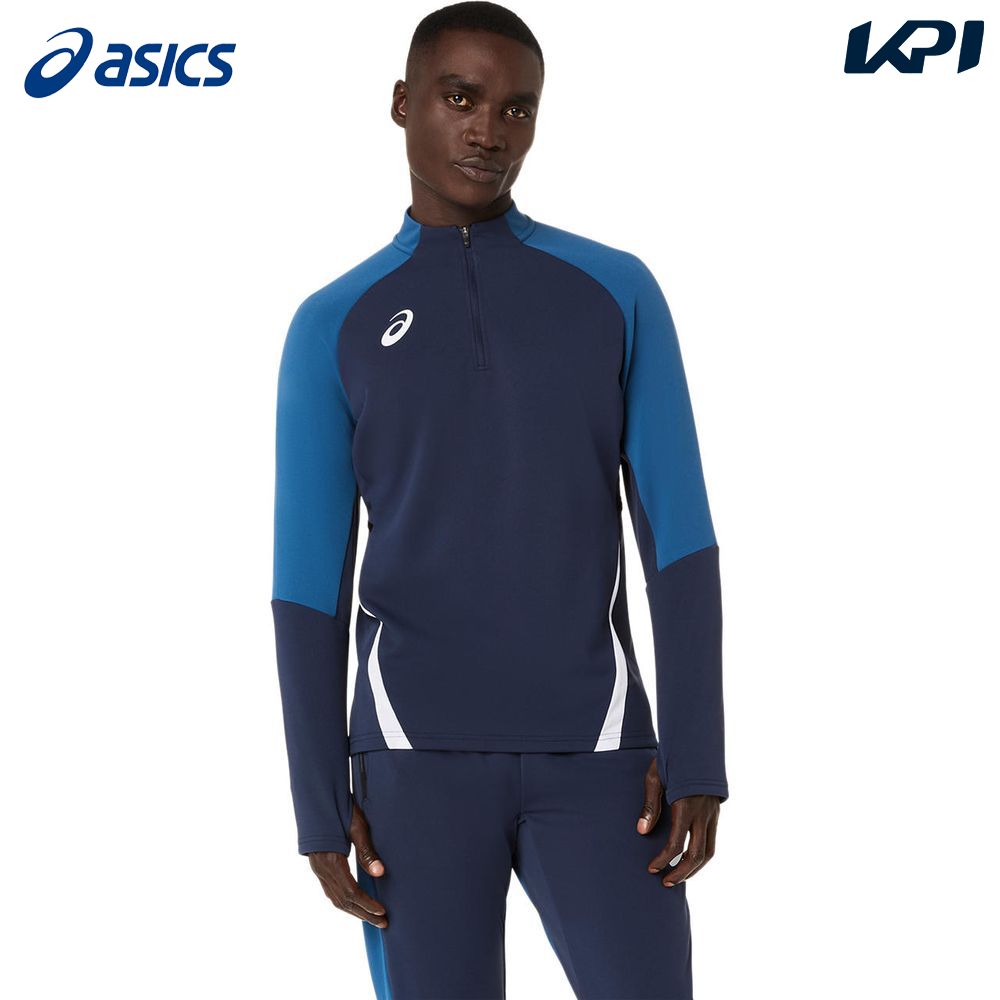 アシックス asics サッカーウェア メンズ   ハーフジップニットシャツ 2101A349-400 2026SS