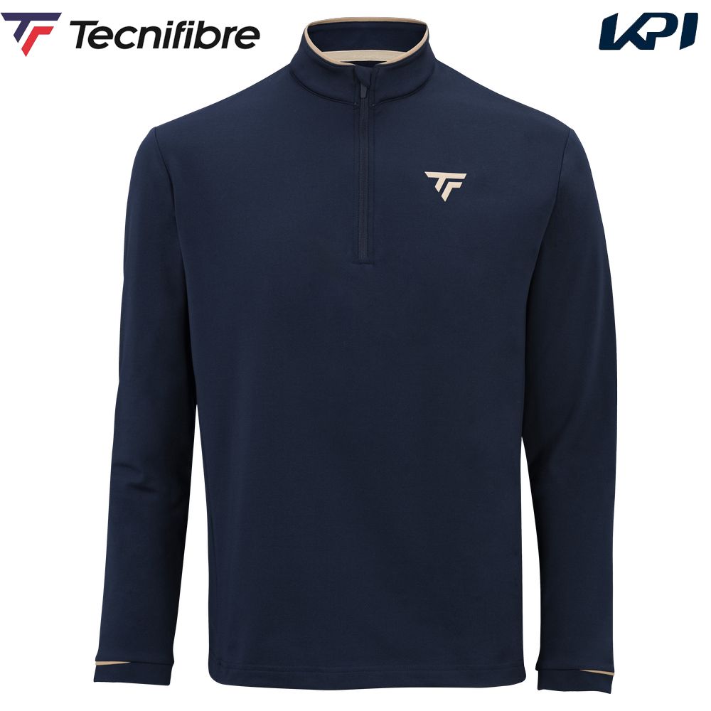 テクニファイバー Tecnifibre テニスウェア メンズ Tecnifibre Textile  THERMOZIP 3/4 SLEEVES MARINE サーモジップ 21THZIP 2026FW 10月上旬発売予定※予約