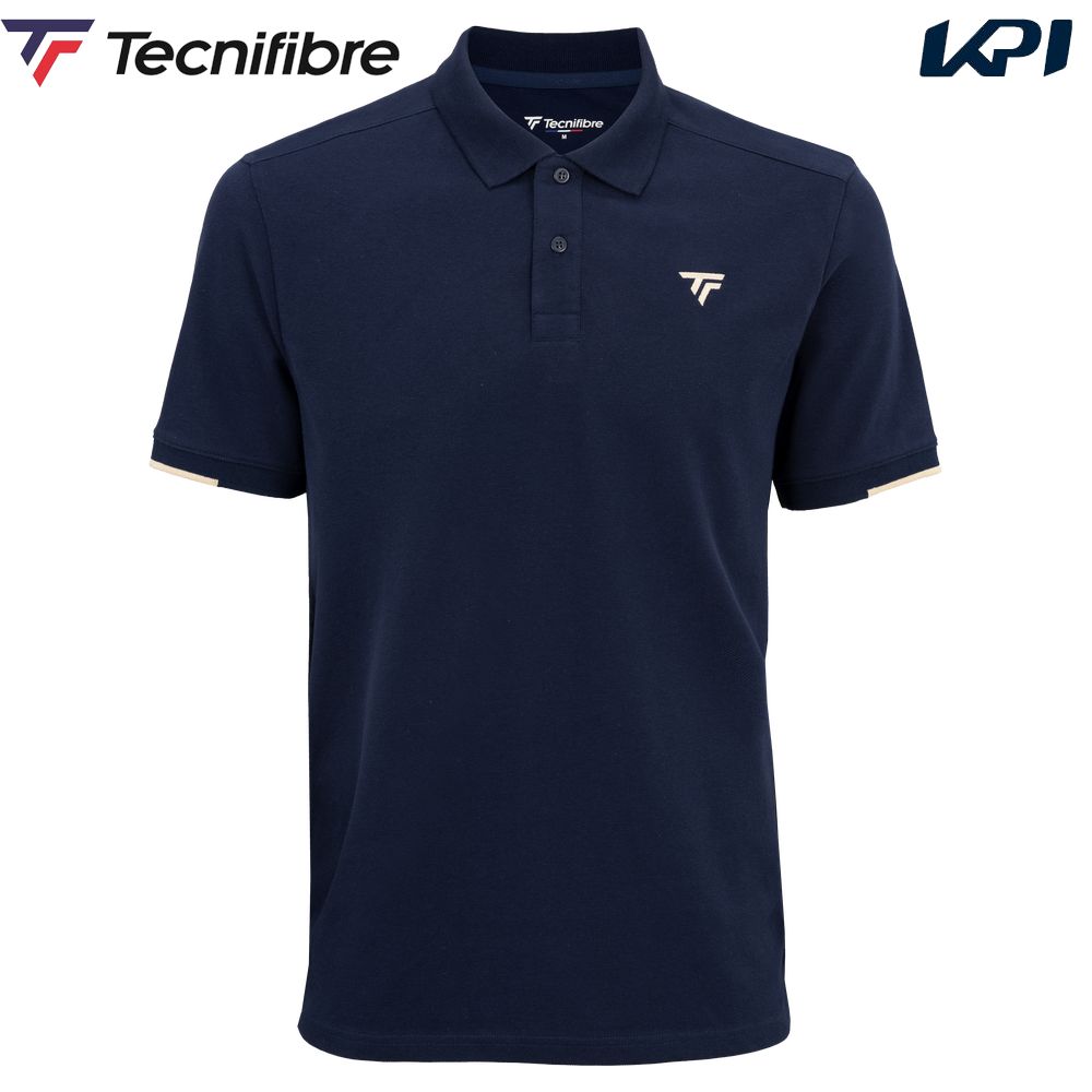 テクニファイバー Tecnifibre テニスウェア メンズ Tecnifibre Textile  POLO PIQUE COL RIB MARINE ポロシャツ 23POLOMA 2026FW 10月上旬発売予定※予約