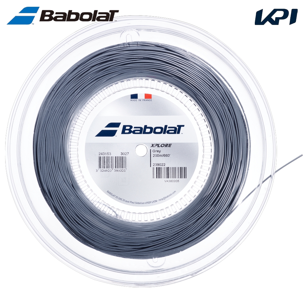 バボラ Babolat テニスガット・ストリング    XPLORE 200M エクスプロール  200mロール ロールガット 243153-3027 7月下旬発売予定※予約
