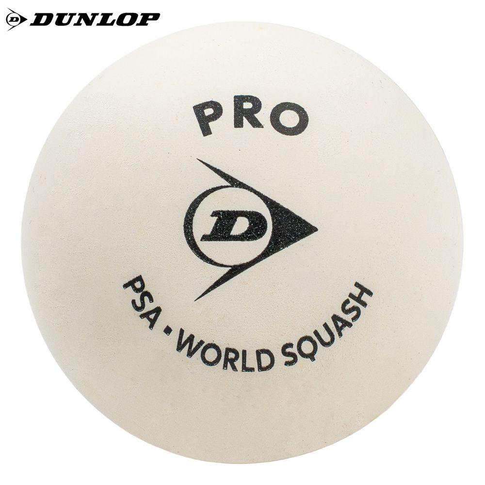 ダンロップ DUNLOP スカッシュボール    PRO WH プロ ホワイト DSBPROWHITE1PCS