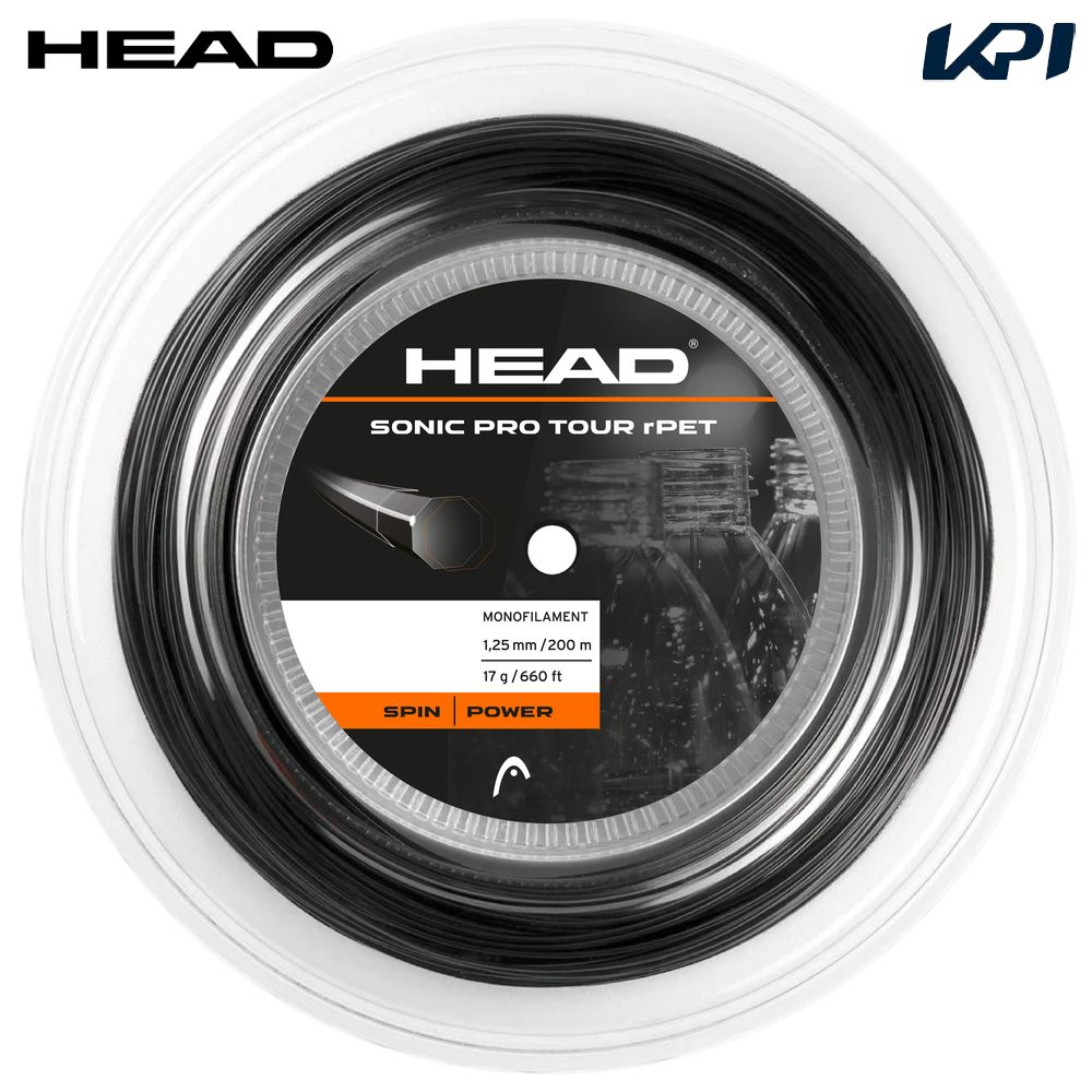 ヘッド HEAD テニスガット・ストリング    Sonic Pro Tour rPET 200mロール ソニックプロ ツアー 281122 10月中旬発売予定※予約