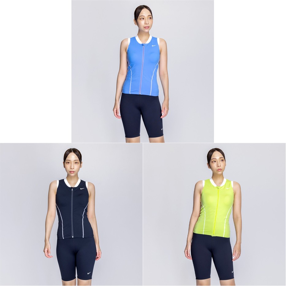 ナイキ NIKE 水泳水着 レディース   ＳＵ２５ジップ付き袖なしセパレーツ 2993135