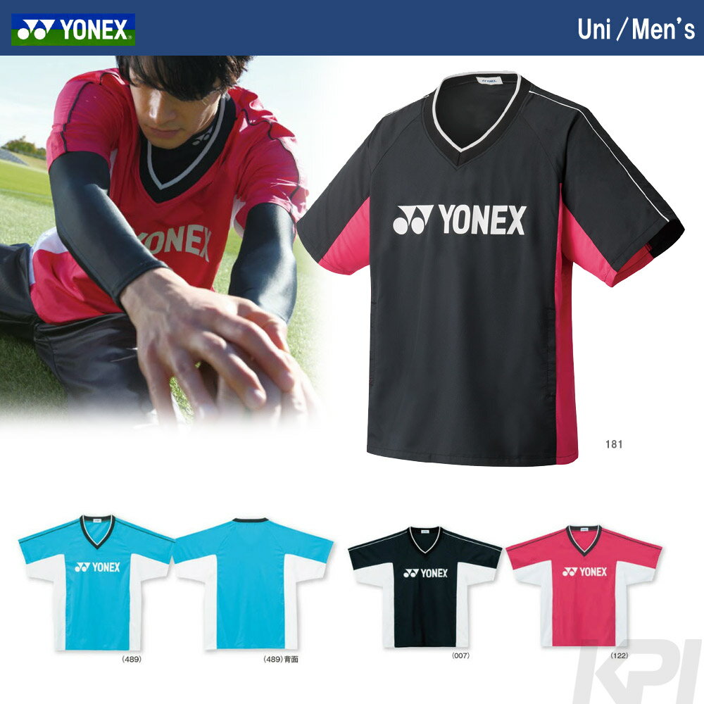 YONEX（ヨネックス）「Uni 半袖Vブレーカー 30039」ソフトテニス＆バドミントンウェア