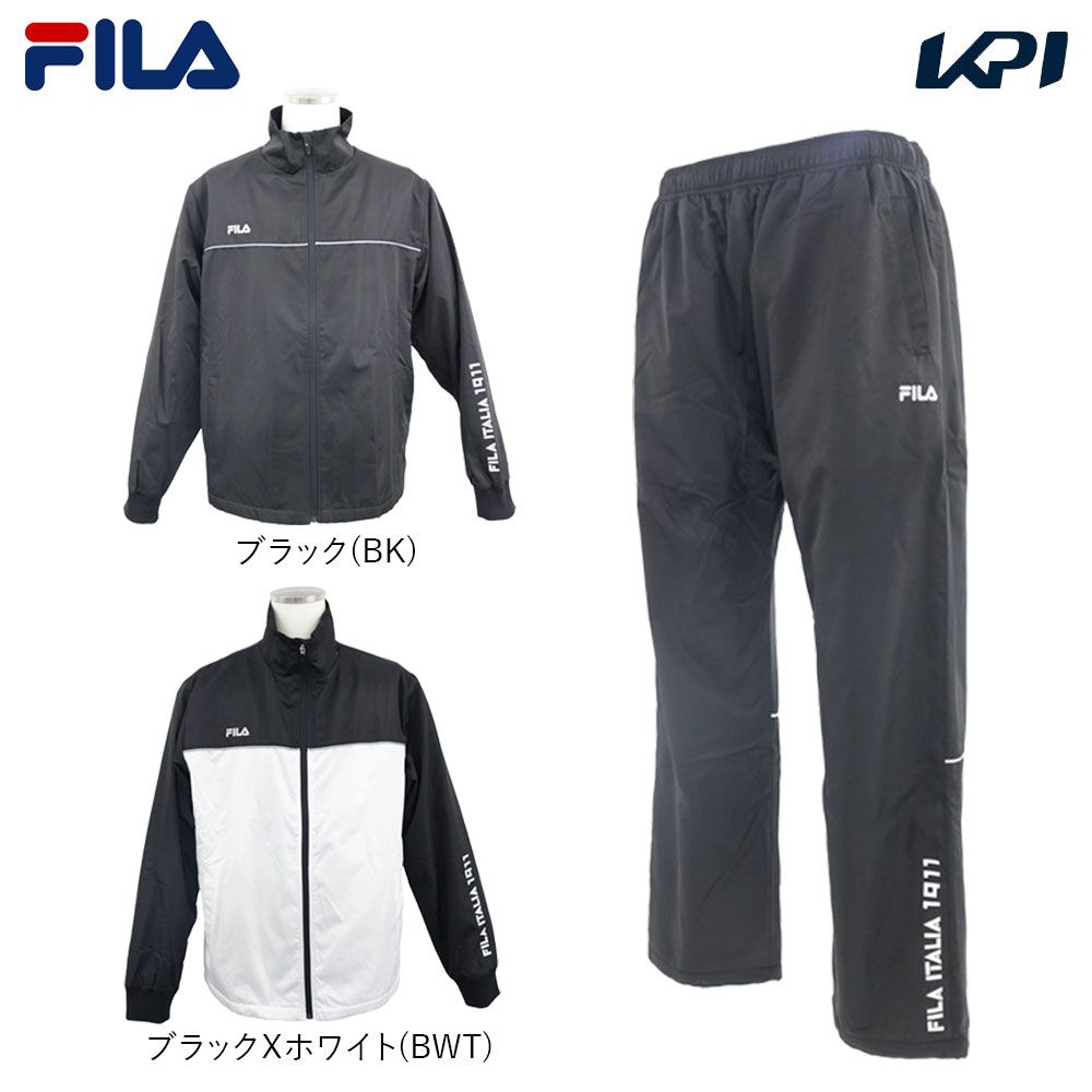 フィラ FILA ランニングウェア ユニセックス   【上下セット】ウィンドジャケット 443323X＋パンツ443343X 443323X-443343X-BK 2023FW