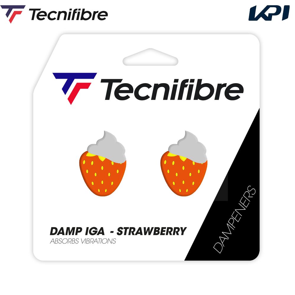 テクニファイバー Tecnifibre テニス振動止め    DAMP IG STRAWBERRY ダンプ ストロベリー 2個入り 53FRAIIGDA 4月下旬発売予定※予約