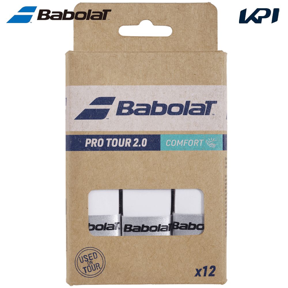 バボラ Babolat テニスグリップテープ    PRO TOUR 2.0 x 12 プロツアー2.0×12 (12本入) オーバーグリップ 654016