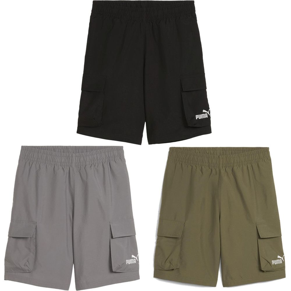 プーマ PUMA マルチSPウェア ジュニア   ESS NO.1 ロゴ ウーブン カーゴ ショーツ B 687759 2025SS