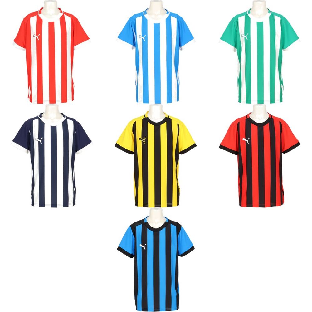 プーマ PUMA サッカーウェア ジュニア   TEAMLIGA ストライプ ゲームシャツ JR 707345 2026SS
