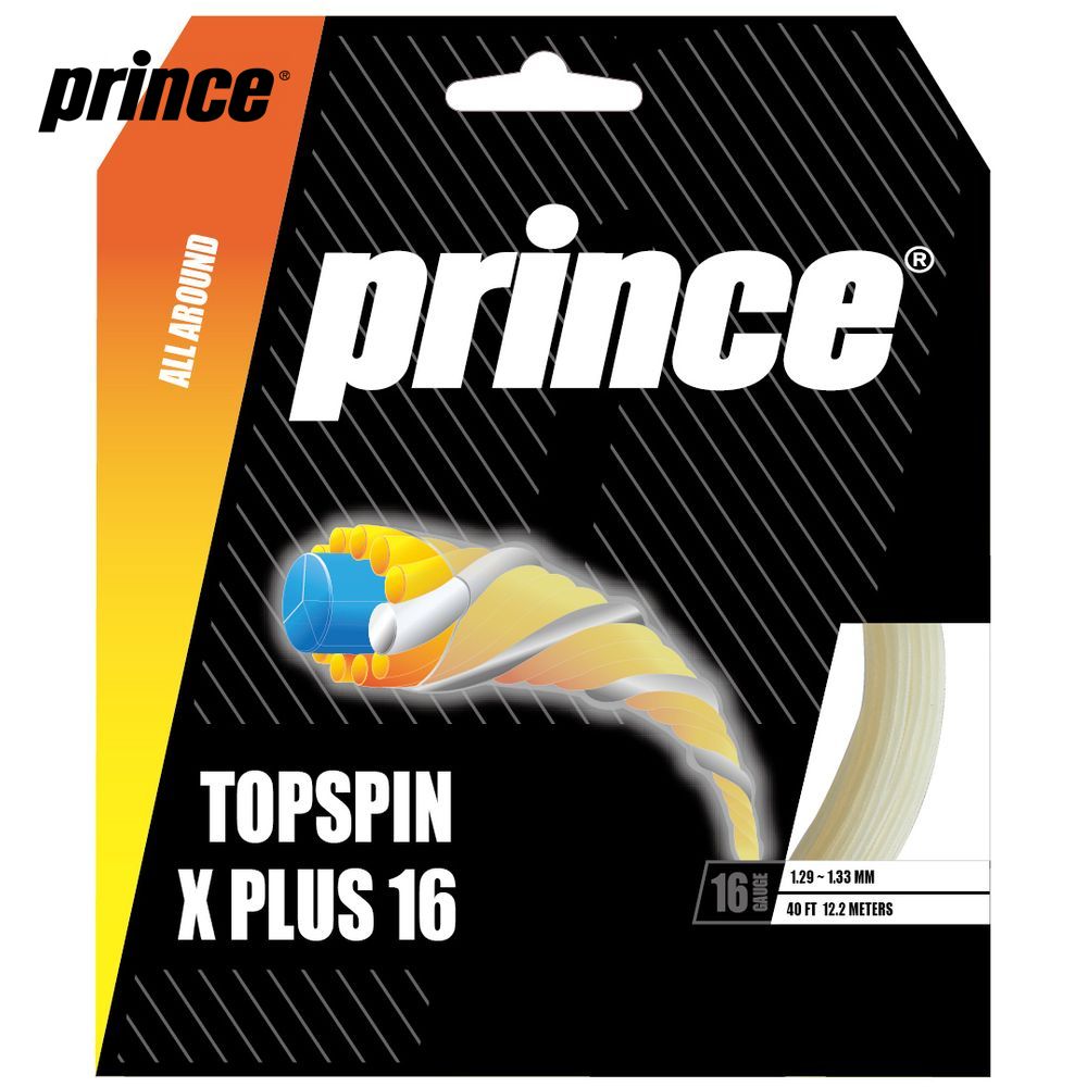 プリンス Prince テニスガット・ストリング  トップスピン エックスプラス 16 TOP SPIN X PLUS 16