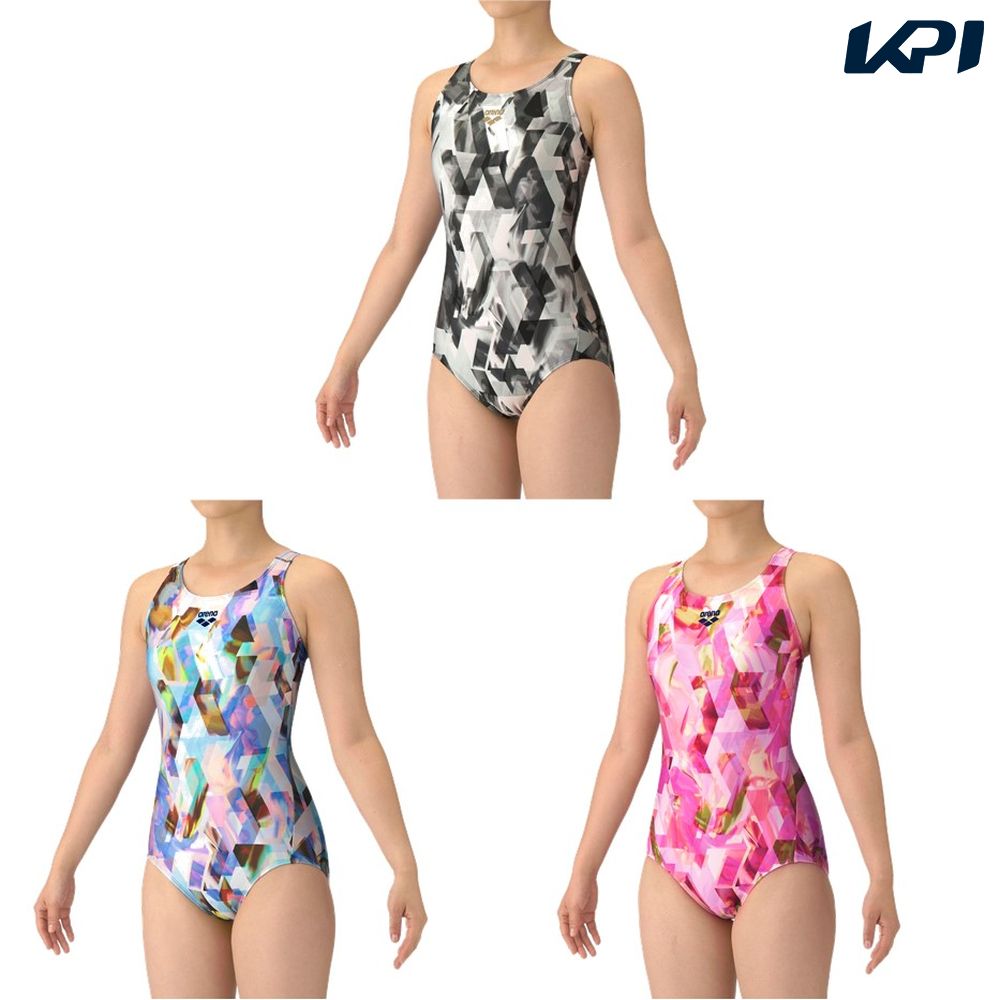 アリーナ ARENA 水泳水着 レディース   フィットネスワンピース（Ｙバック・差し込みパッド） AS5FWF22L