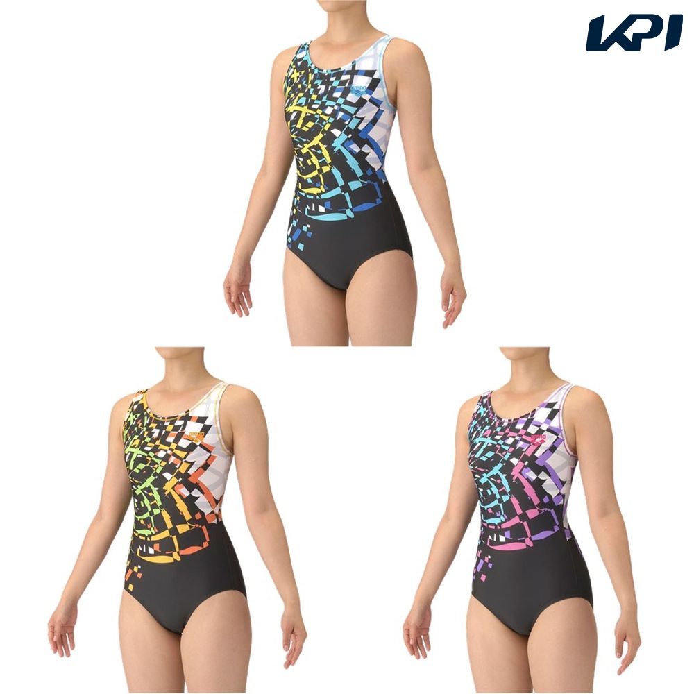 アリーナ ARENA 水泳水着 レディース   フィットネスワンピース（Ｕバック・差し込みパッド） AS5FWF23L