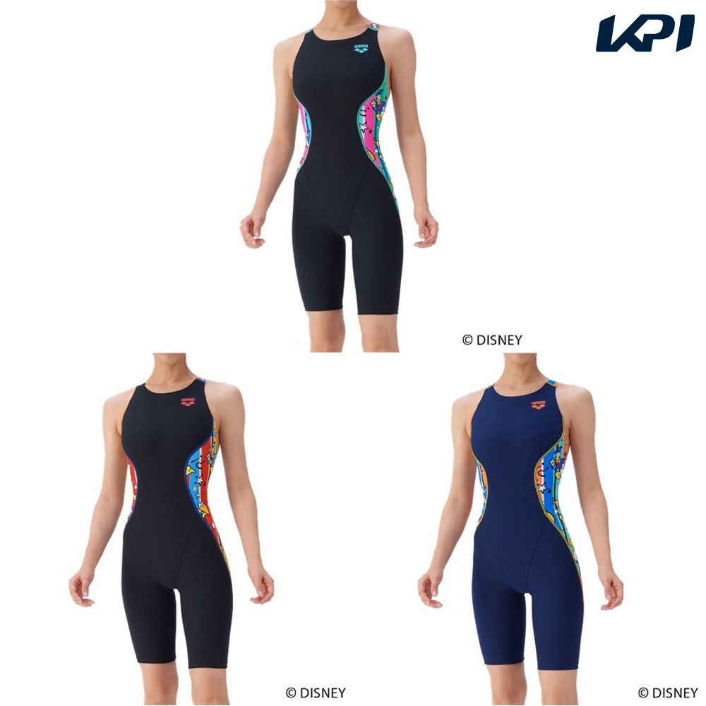 アリーナ ARENA 水泳水着 レディース   トレーニングワンピーススパッツ（オープンバック・ハーフレッグ） AS5FWM55L