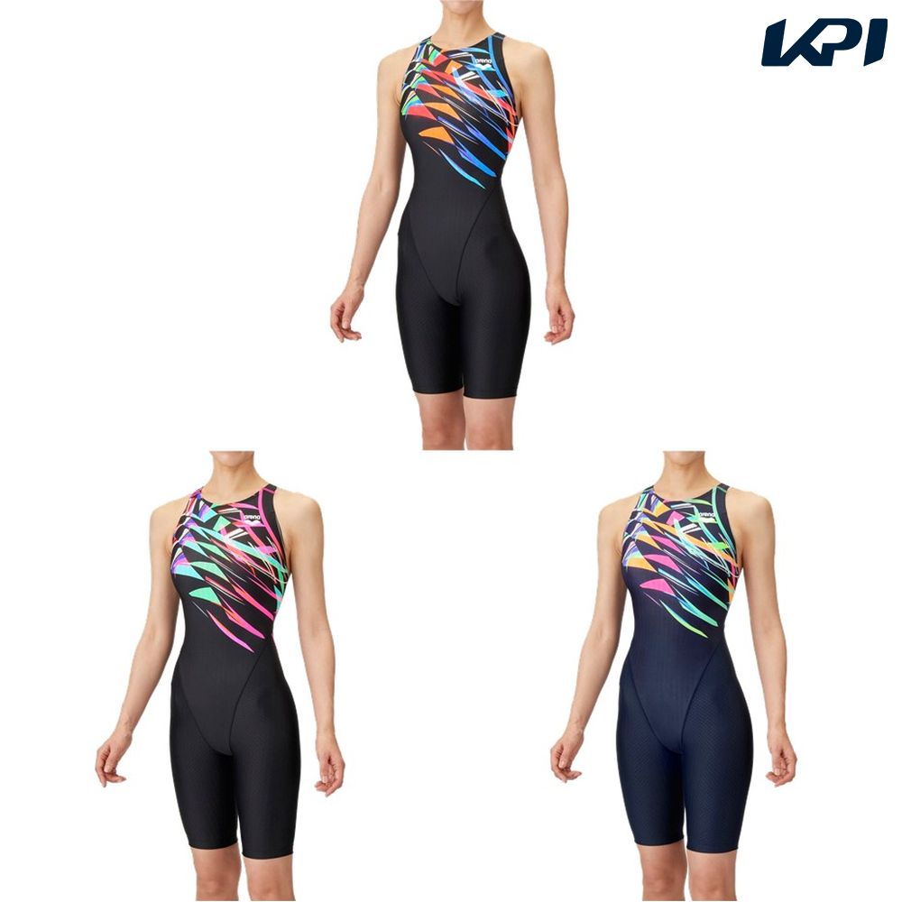 アリーナ ARENA 水泳水着 レディース   レーシングワンピーススパッツ（オープンバック・ハーフレッグ） AS5SRC71L