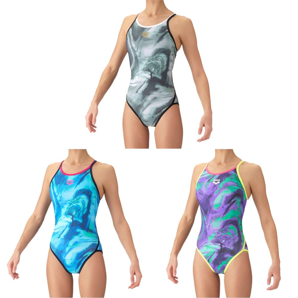 アリーナ ARENA 水泳水着 レディース   トレーニングワンピース(オープンバック) AS6FWM35L